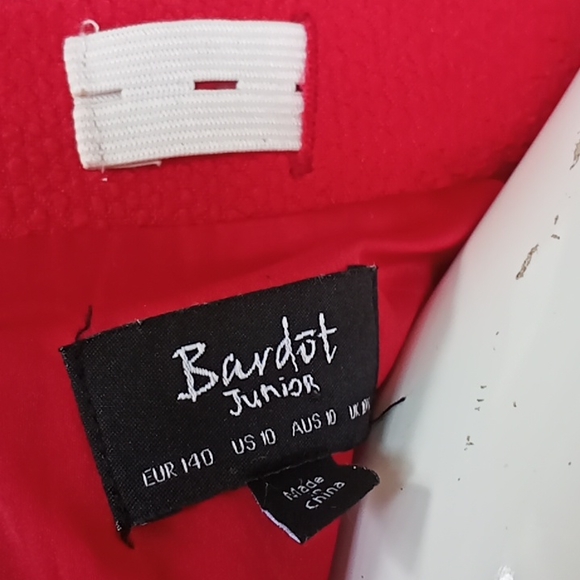 Bardot Junior red textured skirt size 10 - Picture 6 of 6